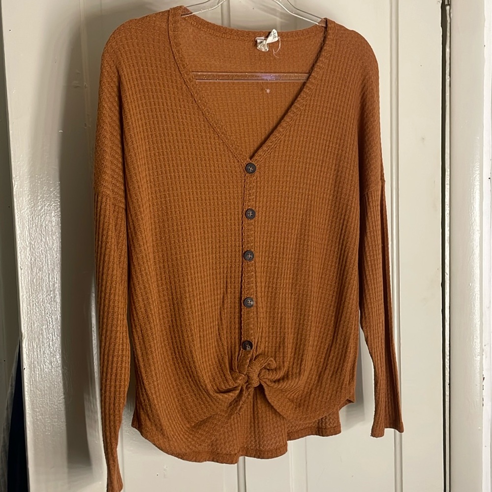 Beautiful button down long sleeve blouse